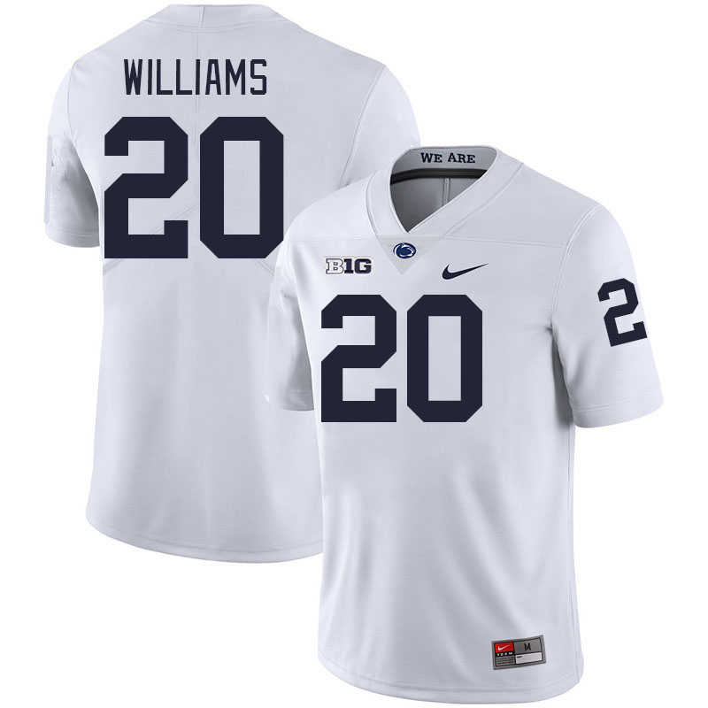 Men #20 Mylachi Williams Penn State Nittany Lions College Football Jerseys Stitched-White